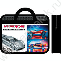 Папка д/тетрадей А4 пластик с ручками Hypercar | Фото 1