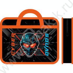 Папка д/тетрадей А4 пластик с ручками Кибер бот | Фото 1