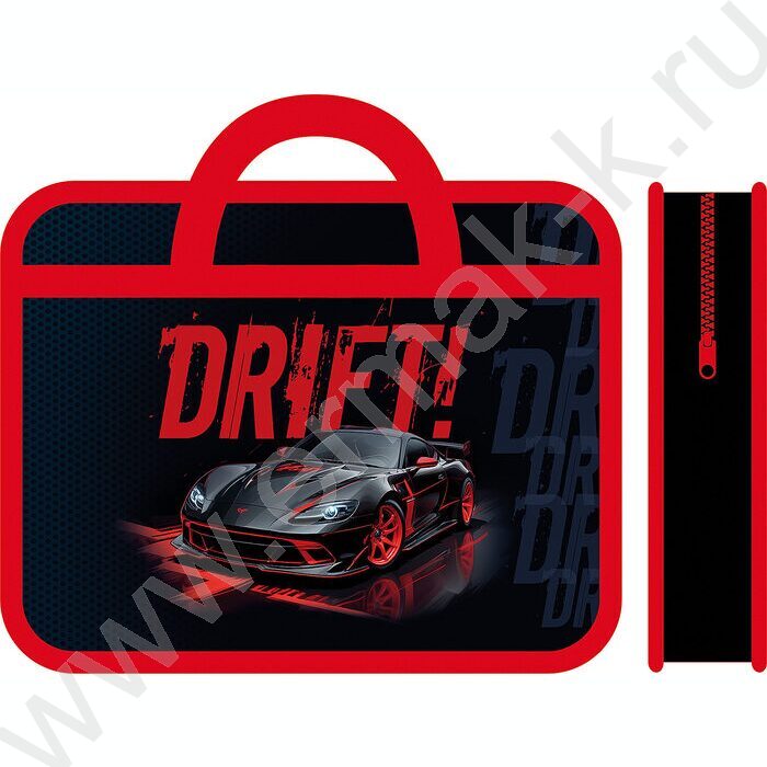 Папка д/тетрадей А4 пластик с ручками Drift on | Фото 1