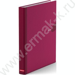 Папка 2 кольца Work Inside ламинир. бургунди | Фото 1