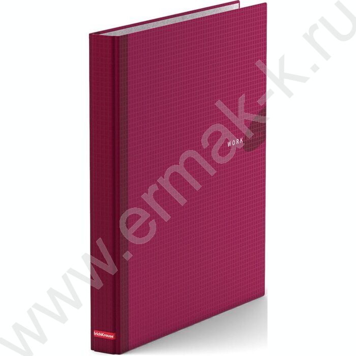 Папка 2 кольца Work Inside ламинир. бургунди | Фото 1