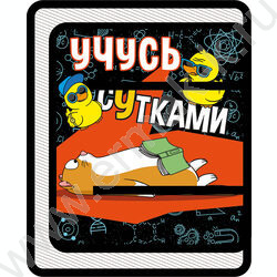 Папка д/труда А4 пластик молния вокруг Учусь сутками | Фото 1