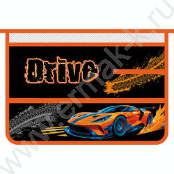 Папка д/труда А4 пластик молния вокруг Стремительный драйв | Фото 1