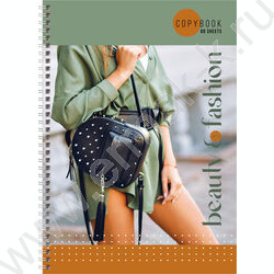 Тетрадь  80л А4 клетка/спираль "Beauty&Fashion" /глянц.лам. | Фото 2