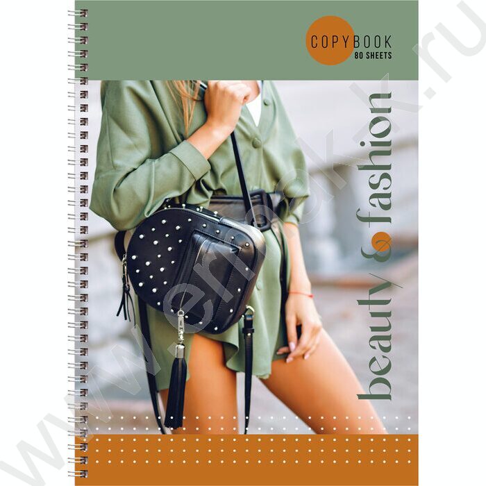 Тетрадь  80л А4 клетка/спираль "Beauty&Fashion" /глянц.лам. | Фото 2