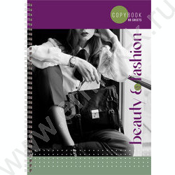 Тетрадь  80л А4 клетка/спираль "Beauty&Fashion" /глянц.лам. | Фото 3