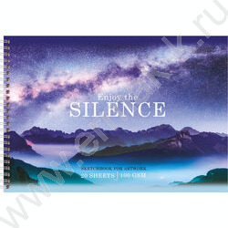 Альбом д/рисования-спираль 20л "Silence" ассорти | Фото 3