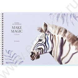Альбом д/рисования-спираль 24л "Make magic" ассорти | Фото 3