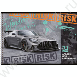 Альбом д/рисования-спираль 24л "Risk" ассорти | Фото 3