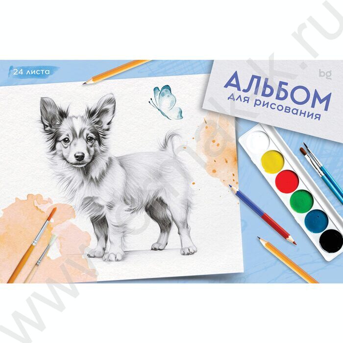 Альбом д/рисования 24л "Хобби" ассорти | Фото 5