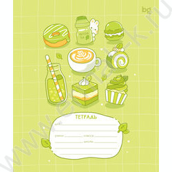 Тетрадь  12л клетка "Пирожочек" ассорти | Фото 3