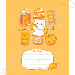 Тетрадь  12л клетка "Пирожочек" ассорти | Фото 6
