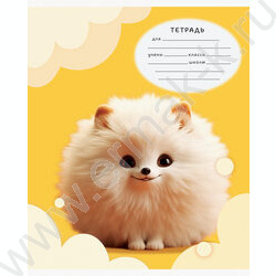 Тетрадь  12л клетка "Пушистики" ассорти | Фото 2
