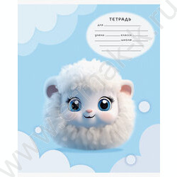 Тетрадь  12л клетка "Пушистики" ассорти | Фото 4