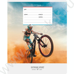 Тетрадь  12л клетка "Спорт" ассорти | Фото 2