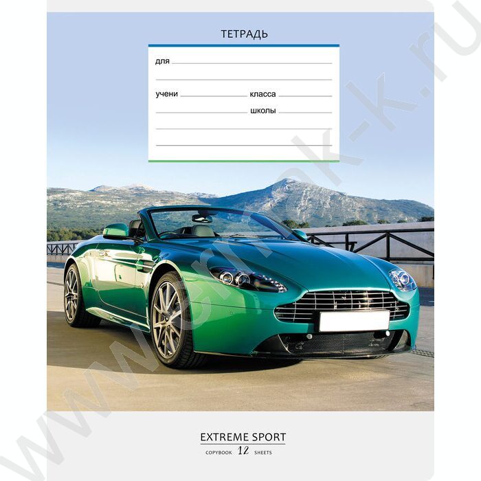 Тетрадь  12л клетка "Спорт" ассорти | Фото 5