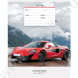 Тетрадь  12л клетка "Спорт" ассорти | Фото 6