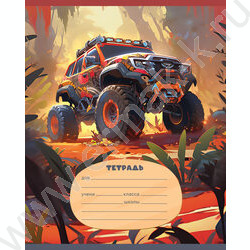 Тетрадь  12л клетка крупная "Оff-road" /выб.лак/ ассорти | Фото 6