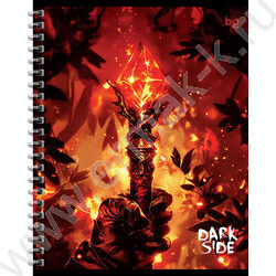 Тетрадь  48л клетка/спираль "Темная сторона" /ассорти, эконом | Фото 4