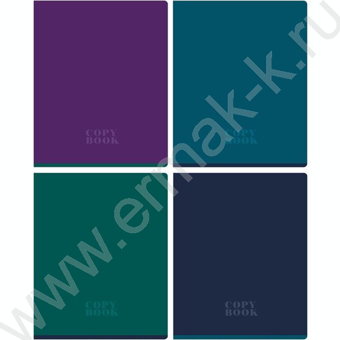 Тетрадь  48л клетка "Monocolor. Dark" ассорти | Фото 1