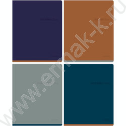 Тетрадь  48л клетка "Monotone" матовая ламинация, выб. лак /ассорти | Фото 1