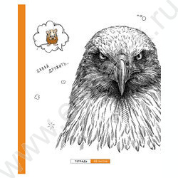 Тетрадь  48л клетка "Дремучий лес" микро sandy-touch лак/ ассорти | Фото 3