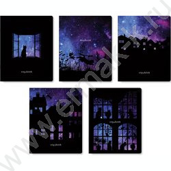 Тетрадь  48л клетка "Котенок" выб. лак/ ассорти | Фото 1