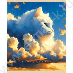 Тетрадь  48л клетка "Котики" ассорти, эконом | Фото 3