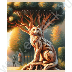 Тетрадь  48л клетка "Котики" ассорти, эконом | Фото 6