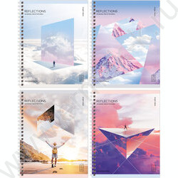 Тетрадь  48л клетка/спираль "Reflection" ассорти | Фото 1