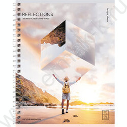 Тетрадь  48л клетка/спираль "Reflection" ассорти | Фото 2