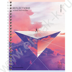 Тетрадь  48л клетка/спираль "Reflection" ассорти | Фото 3