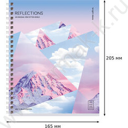 Тетрадь  48л клетка/спираль "Reflection" ассорти | Фото 5