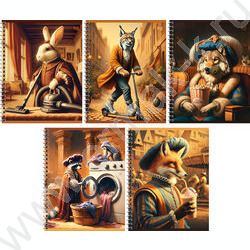 Тетрадь  48л клетка/спираль "Свои дела" /ассорти | Фото 1