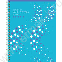 Тетрадь  48л линейка/спираль "Your pattern" выб. лак/ ассорти | Фото 2