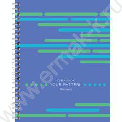 Тетрадь  48л линейка/спираль "Your pattern" выб. лак/ ассорти | Фото 3