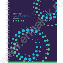 Тетрадь  48л линейка/спираль "Your pattern" выб. лак/ ассорти | Фото 5