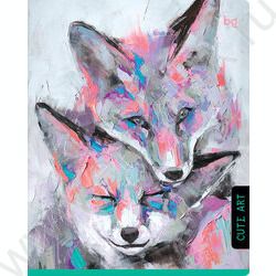 Тетрадь  80л клетка "Cute art" ассорти | Фото 3