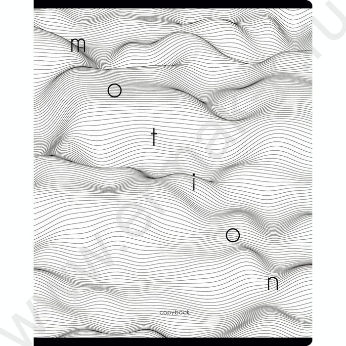 Тетрадь  80л клетка "Motion Graphics" ассорти, эконом | Фото 5