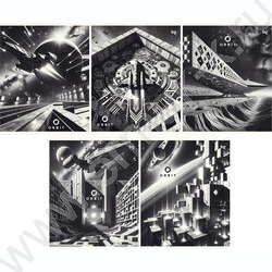 Тетрадь  80л клетка "Orbit" ассорти | Фото 1