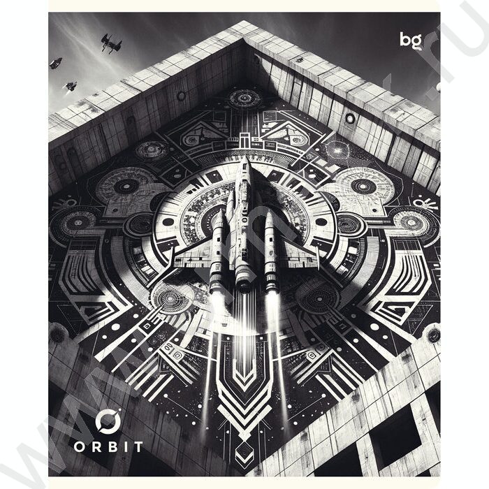 Тетрадь  80л клетка "Orbit" ассорти | Фото 3