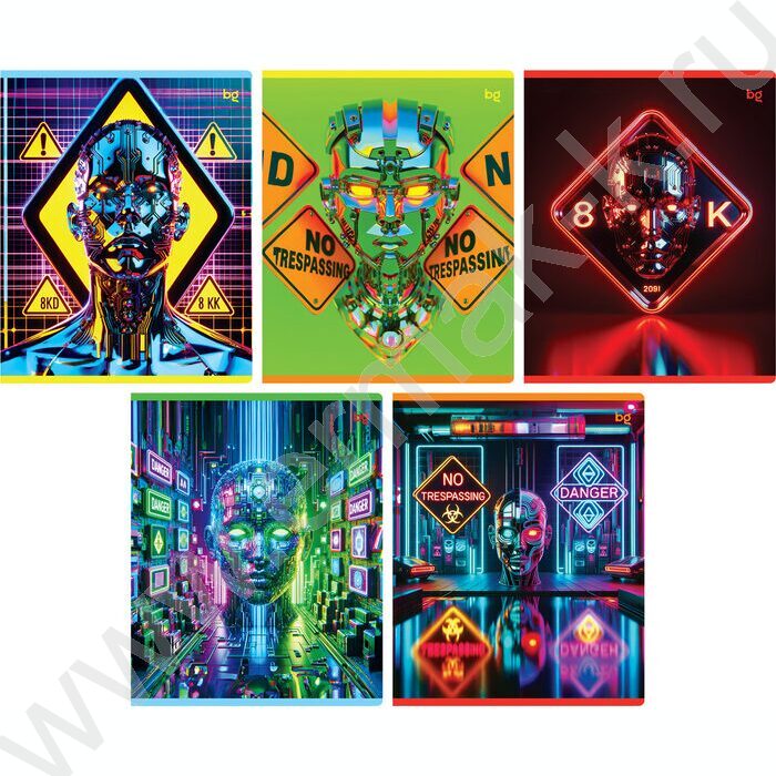 Тетрадь  80л клетка "Нарушение" ассорти | Фото 1