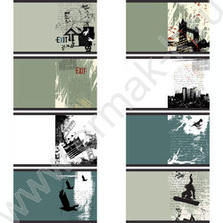 Тетрадь  80л клетка/спираль "Article publication" матовая ламинация, двойная обложка/ ассорти | Фото 1