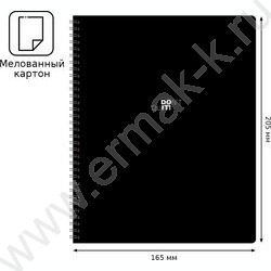 Тетрадь  80л клетка/спираль "In black" выб. лак, двойная обложка/ ассорти | Фото 5