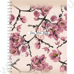 Тетрадь  80л клетка/спираль "Nude" выб. лак/ ассорти | Фото 4