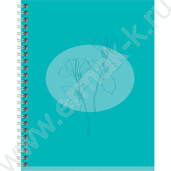 Тетрадь  80л клетка/спираль "Perfect flower" двойная обложка/ ассорти | Фото 2