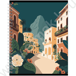 Тетрадь  80л клетка/спираль "Travel" двойная обложка/ ассорти | Фото 4