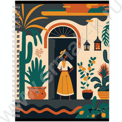 Тетрадь  80л клетка/спираль "Travel" двойная обложка/ ассорти | Фото 6