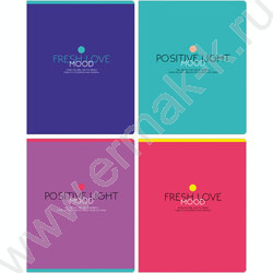 Тетрадь  80л линейка "Monocolor. Mood" ассорти | Фото 1