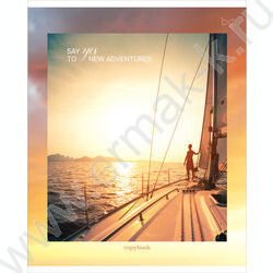 Тетрадь  96л клетка "Journey" ассорти, эконом | Фото 4